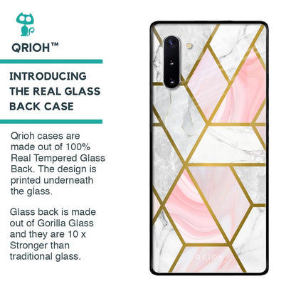 Geometrical Marble Glass Case for Samsung Galaxy Note 10