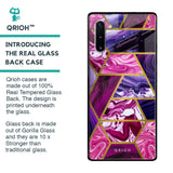 Electroplated Geometric Marble Glass Case for Samsung Galaxy Note 10