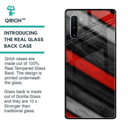 Soft Wooden Texture Glass Case for Samsung Galaxy Note 10