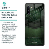 Green Leather Glass Case for Samsung Galaxy Note 10
