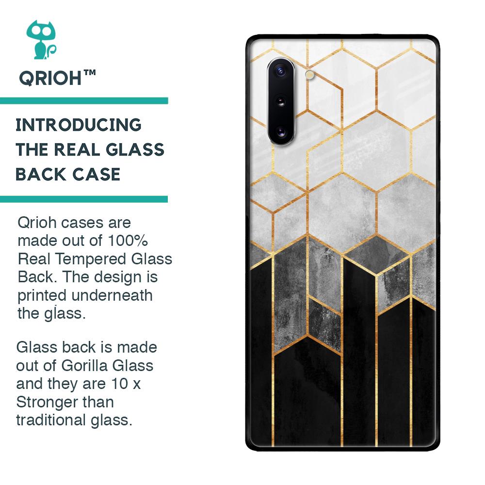 Tricolor Pattern Glass Case for Samsung Galaxy Note 10