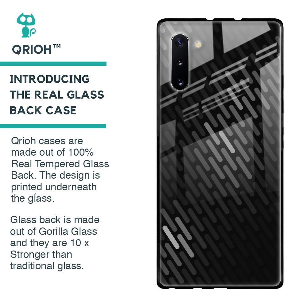 Dark Abstract Pattern Glass Case For Samsung Galaxy Note 10