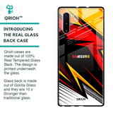Race Jersey Pattern Glass Case For Samsung Galaxy Note 10