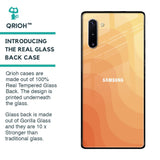Orange Curve Pattern Glass Case for Samsung Galaxy Note 10