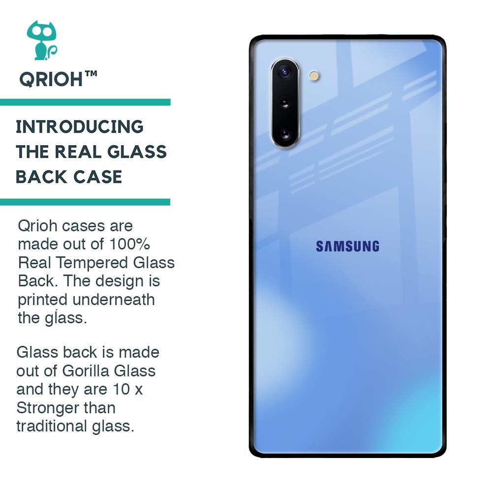 Vibrant Blue Texture Glass Case for Samsung Galaxy Note 10