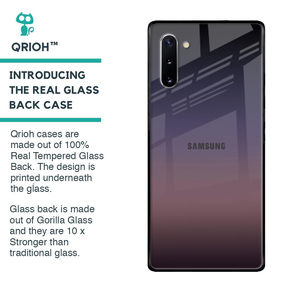 Grey Ombre Glass Case for Samsung Galaxy Note 10
