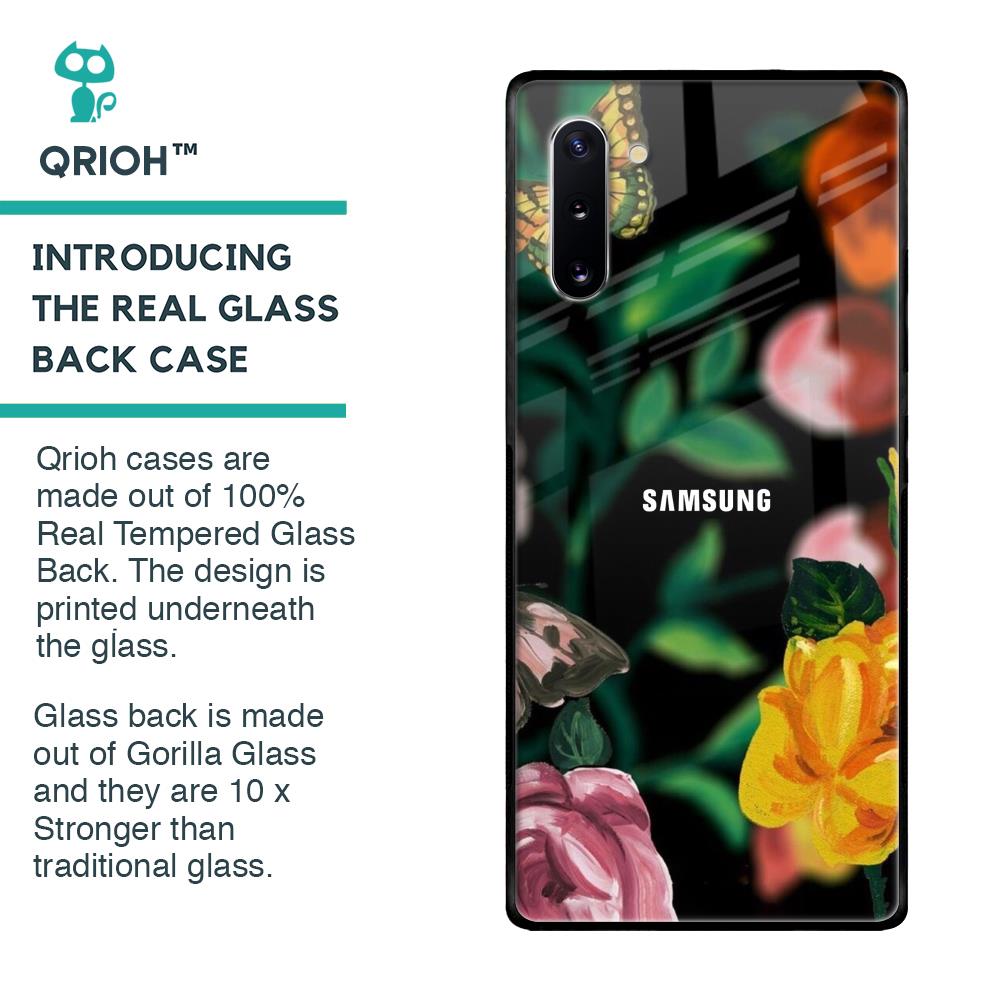 Flowers & Butterfly Glass Case for Samsung Galaxy Note 10