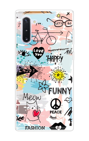 Happy Doodle Samsung Galaxy Note 10 Back Cover