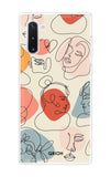 Abstract Faces Samsung Galaxy Note 10 Back Cover