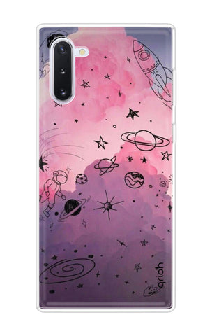 Space Doodles Art Samsung Galaxy Note 10 Back Cover