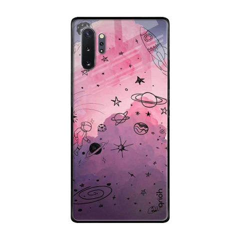 Space Doodles Samsung Galaxy Note 10 Plus Glass Back Cover Online