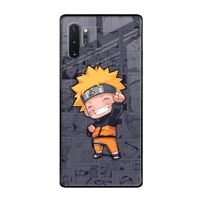 Orange Chubby Samsung Galaxy Note 10 Plus Glass Back Cover Online