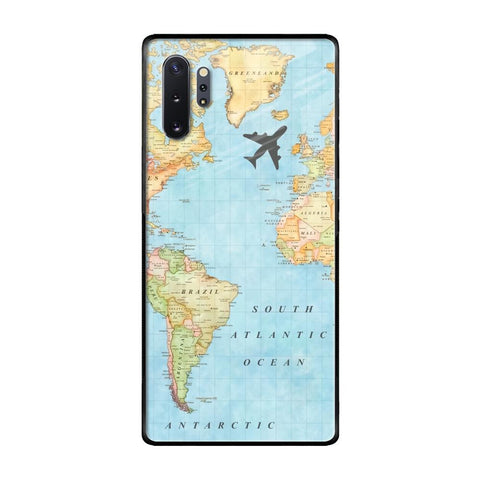 Travel Map Samsung Galaxy Note 10 Plus Glass Back Cover Online