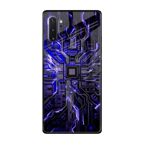 Techno Color Pattern Samsung Galaxy Note 10 Plus Glass Back Cover Online