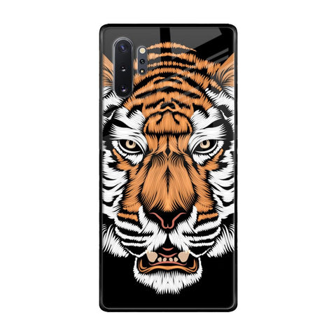 Angry Tiger Samsung Galaxy Note 10 Plus Glass Back Cover Online