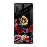 Floral Decorative Samsung Galaxy Note 10 Plus Glass Back Cover Online