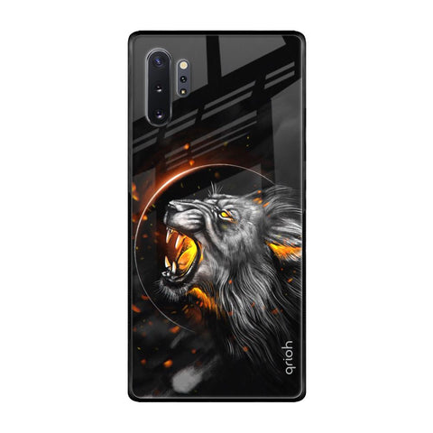 Aggressive Lion Samsung Galaxy Note 10 Plus Glass Back Cover Online