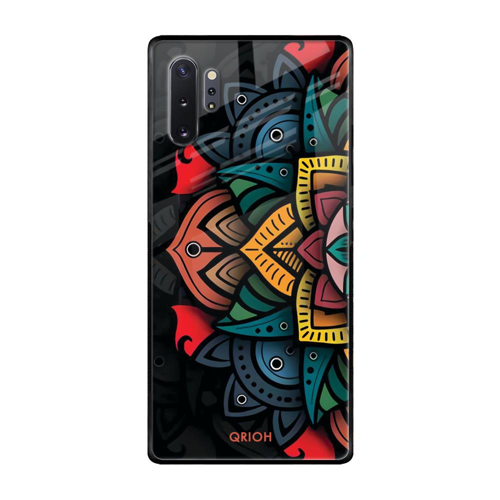 Retro Gorgeous Flower Samsung Galaxy Note 10 Plus Glass Back Cover Online