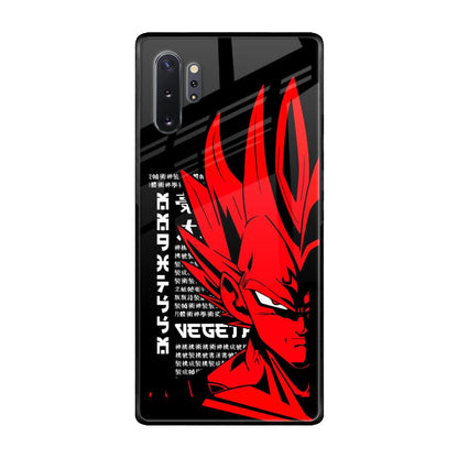 Red Vegeta Samsung Galaxy Note 10 Plus Glass Back Cover Online