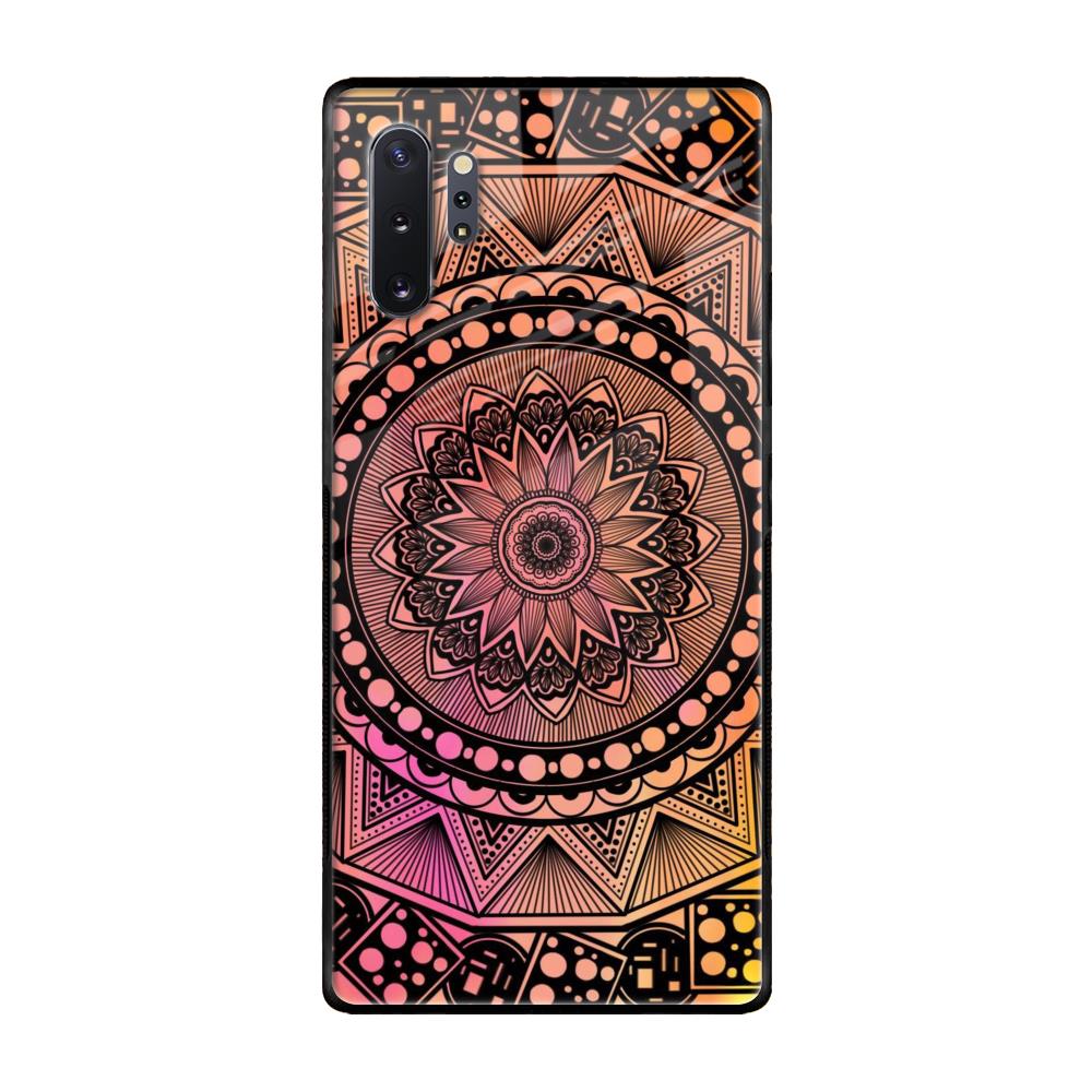 Floral Mandala Samsung Galaxy Note 10 Plus Glass Back Cover Online
