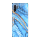 Vibrant Blue Marble Samsung Galaxy Note 10 Plus Glass Back Cover Online