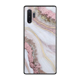 Pink & Gold Gllitter Marble Samsung Galaxy Note 10 Plus Glass Back Cover Online