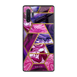 Electroplated Geometric Marble Samsung Galaxy Note 10 Plus Glass Back Cover Online