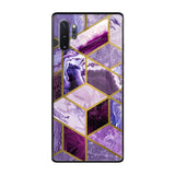 Purple Rhombus Marble Samsung Galaxy Note 10 Plus Glass Back Cover Online