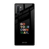 Go Your Own Way Samsung Galaxy Note 10 Plus Glass Back Cover Online
