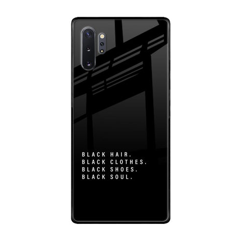 Black Soul Samsung Galaxy Note 10 Plus Glass Back Cover Online