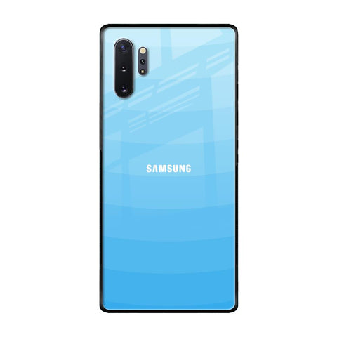 Wavy Blue Pattern Samsung Galaxy Note 10 Plus Glass Back Cover Online