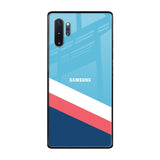 Pink & White Stripes Samsung Galaxy Note 10 Plus Glass Back Cover Online