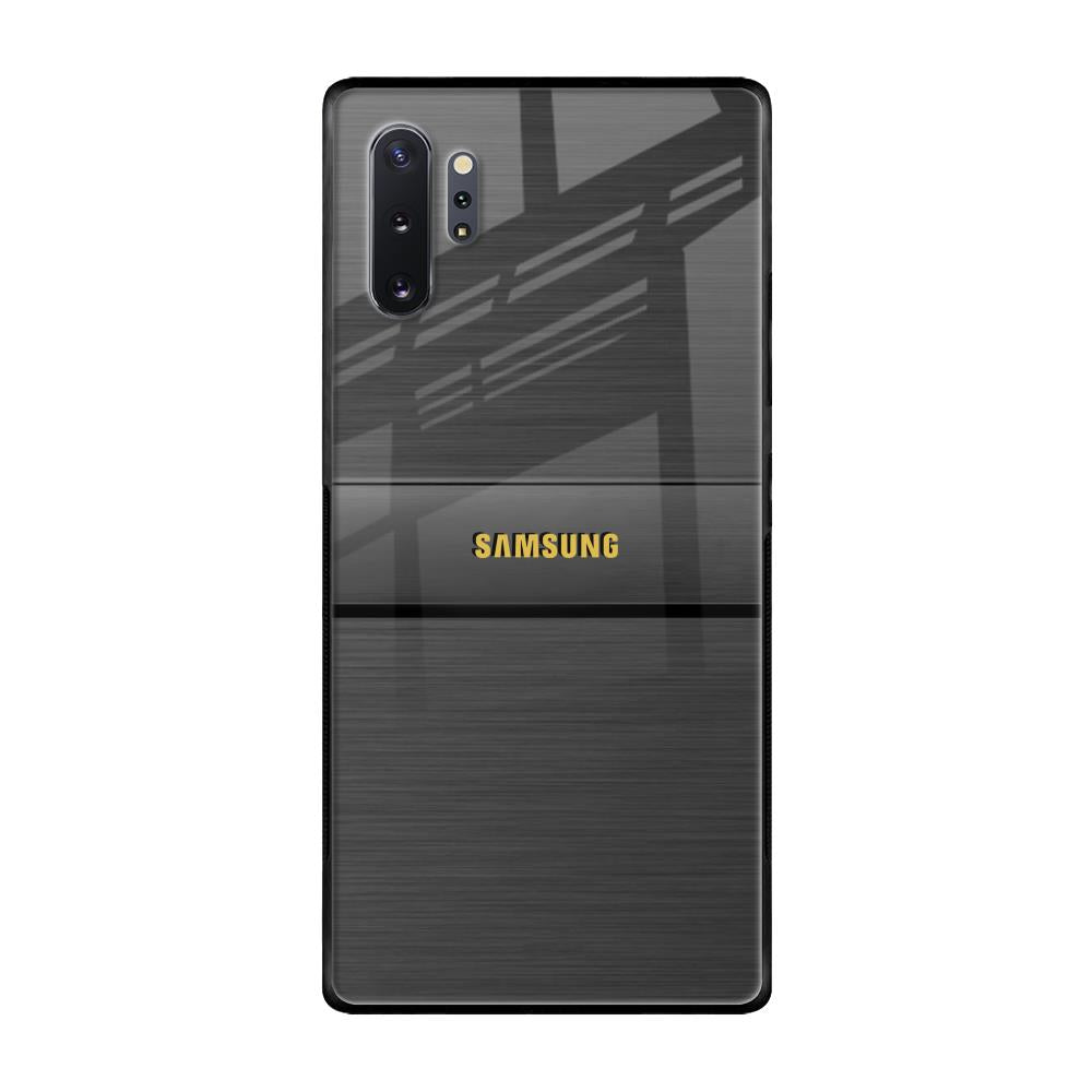 Grey Metallic Glass Samsung Galaxy Note 10 Plus Glass Back Cover Online