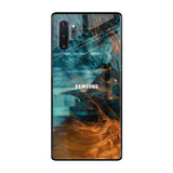 Golden Splash Samsung Galaxy Note 10 Plus Glass Back Cover Online