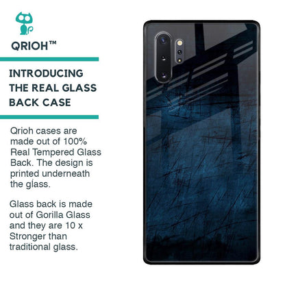 Dark Blue Grunge Glass Case for Samsung Galaxy Note 10 Plus