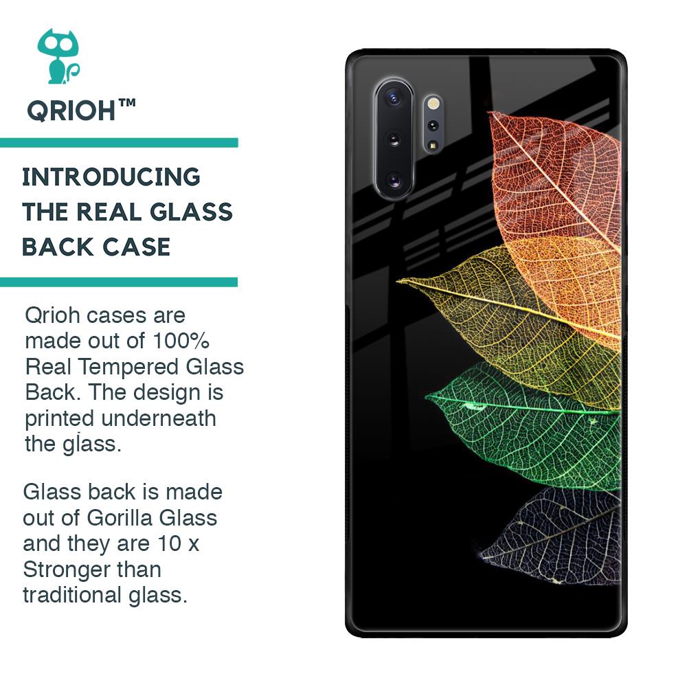 Colorful Leaves Glass Case for Samsung Galaxy Note 10 Plus