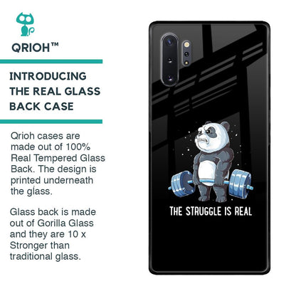 Real Struggle Glass Case for Samsung Galaxy Note 10 Plus