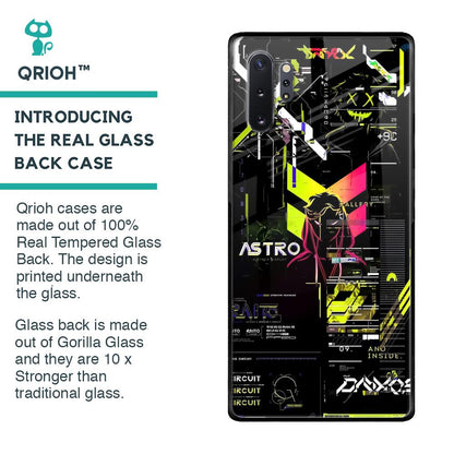 Astro Glitch Glass Case for Samsung Galaxy Note 10 Plus
