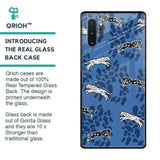 Blue Cheetah Glass Case for Samsung Galaxy Note 10 Plus