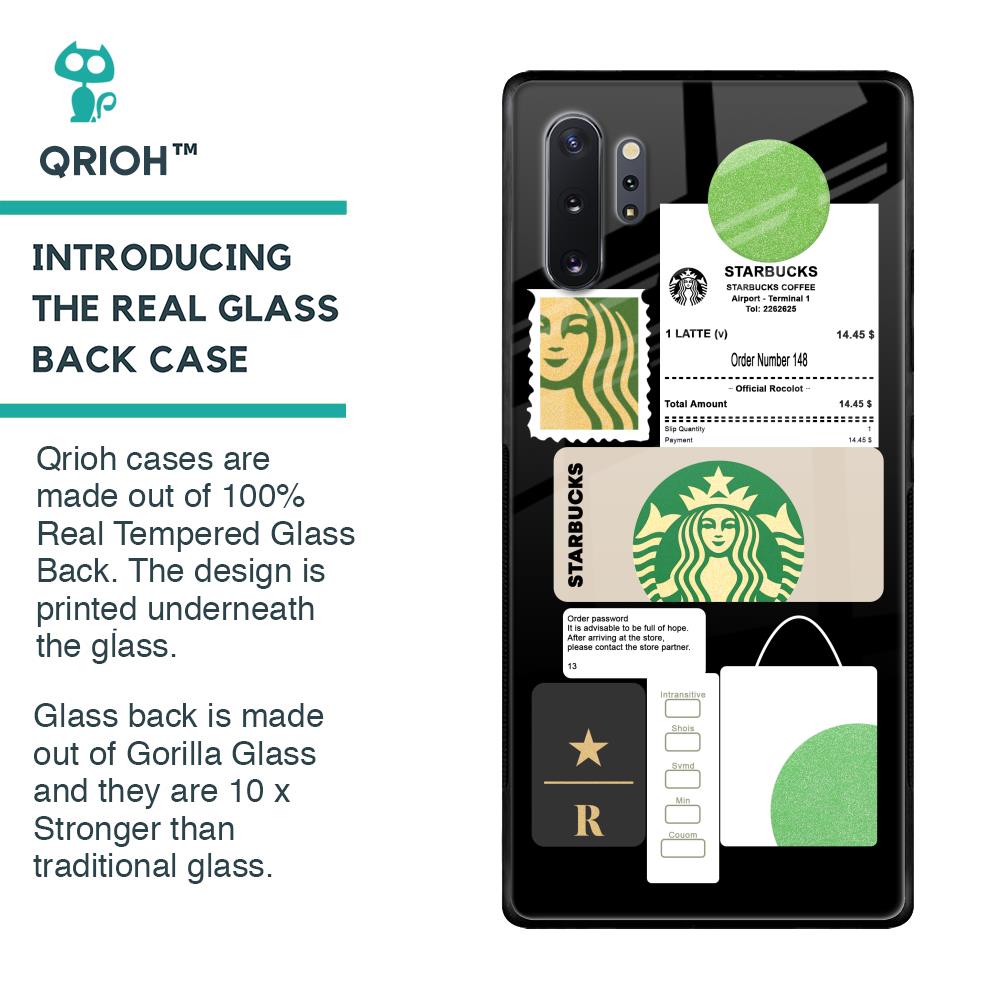 Coffee Latte Glass Case for Samsung Galaxy Note 10 Plus