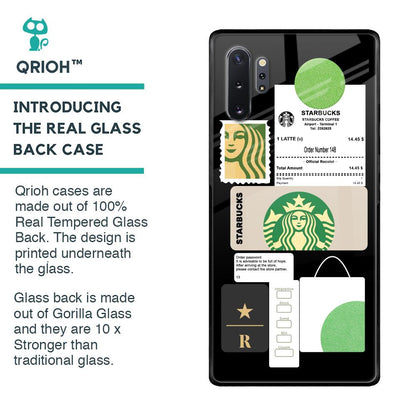 Coffee Latte Glass Case for Samsung Galaxy Note 10 Plus