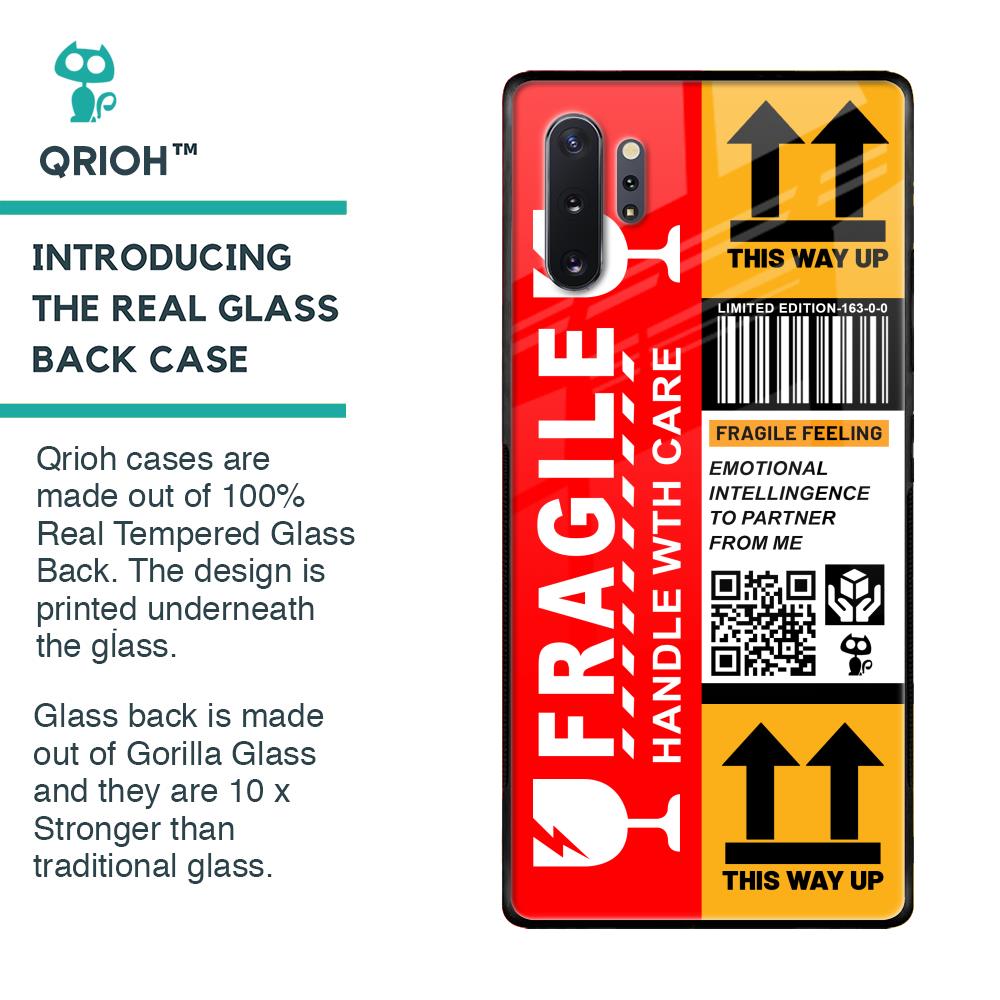 Handle With Care Glass Case for Samsung Galaxy Note 10 Plus