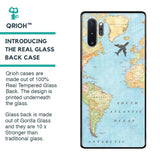 Travel Map Glass Case for Samsung Galaxy Note 10 Plus