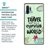 Travel Stamps Glass Case for Samsung Galaxy Note 10 Plus