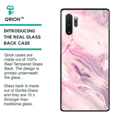 Diamond Pink Gradient Glass Case For Samsung Galaxy Note 10 Plus