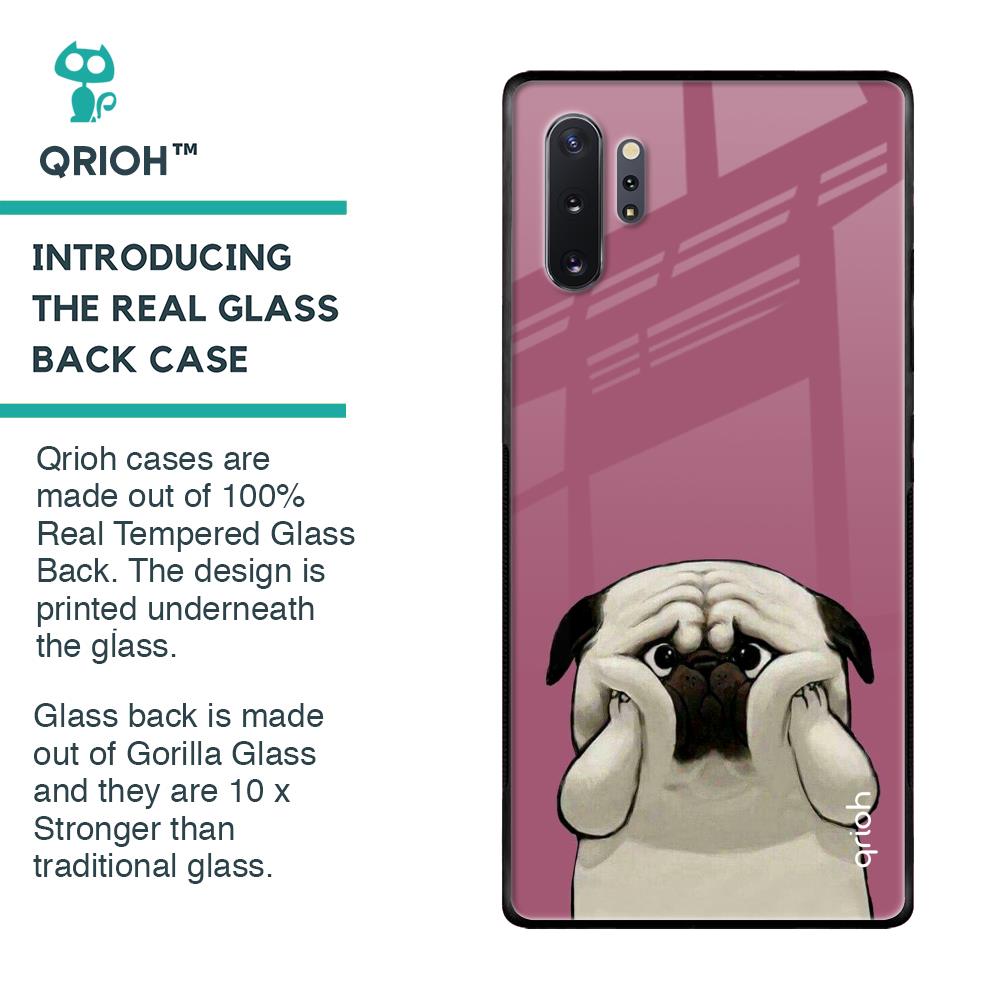 Funny Pug Face Glass Case For Samsung Galaxy Note 10 Plus