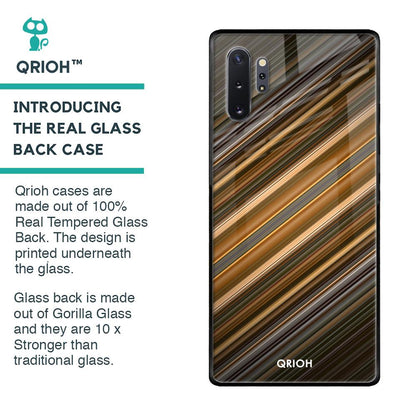 Diagonal Slash Pattern Glass Case for Samsung Galaxy Note 10 Plus
