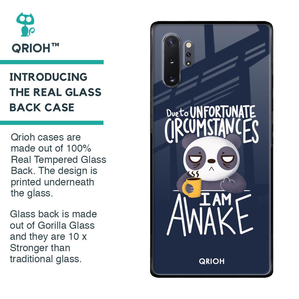 Struggling Panda Glass Case for Samsung Galaxy Note 10 Plus