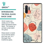Abstract Faces Glass Case for Samsung Galaxy Note 10 Plus