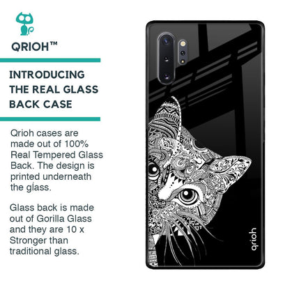 Kitten Mandala Glass Case for Samsung Galaxy Note 10 Plus